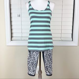 Lululemon Tank Top and Capris Pants Set